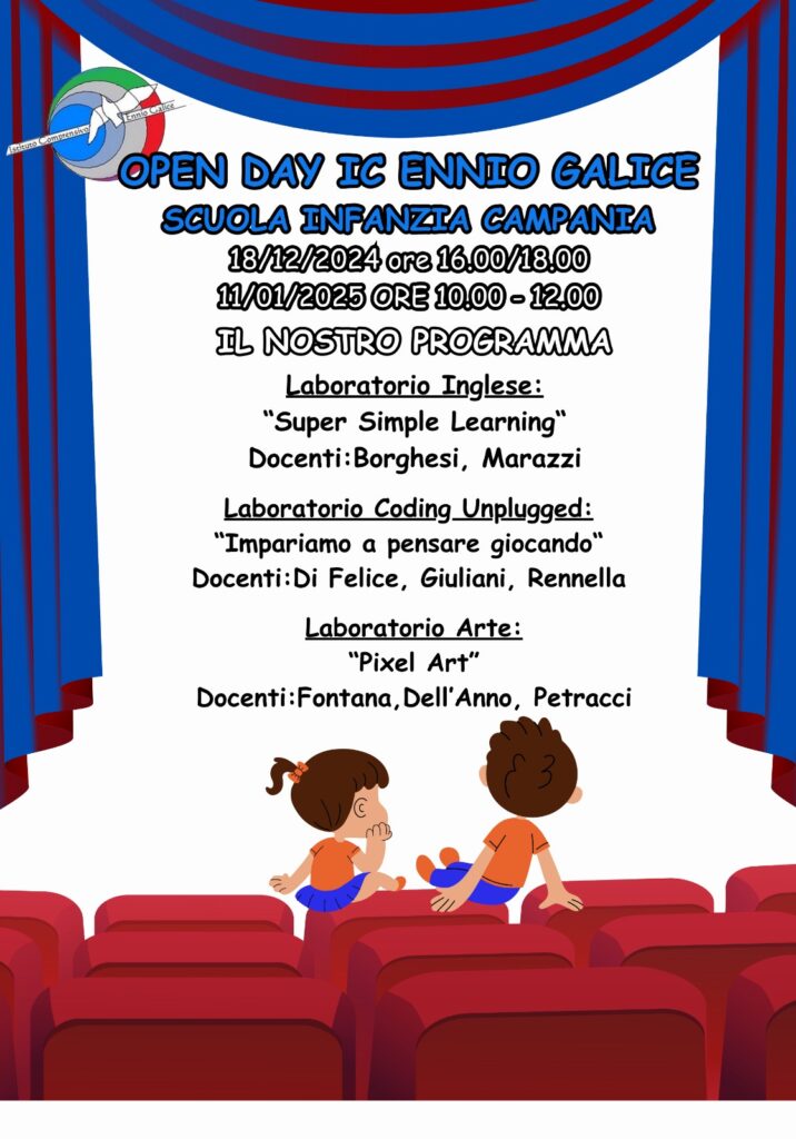 Open Day 2025 Scuola dell’Infanzia Istituto Comprensivo "Ennio Galice"