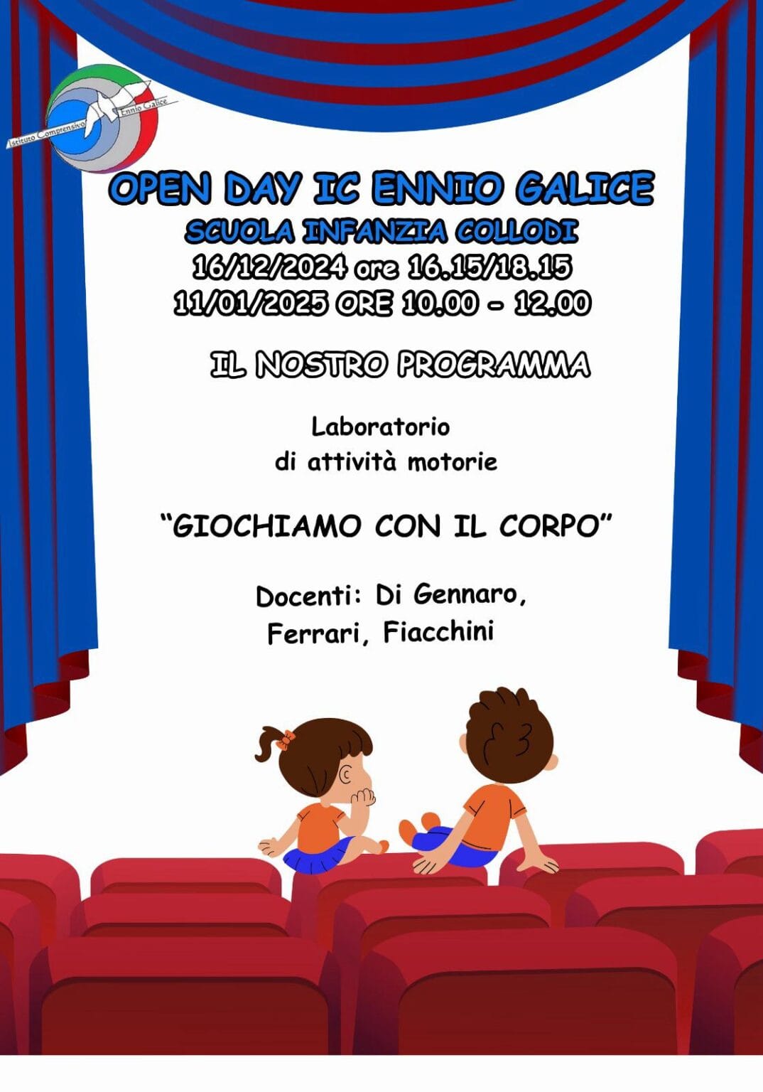 Open Day 2025 Scuola dell’Infanzia Istituto Comprensivo "Ennio Galice"